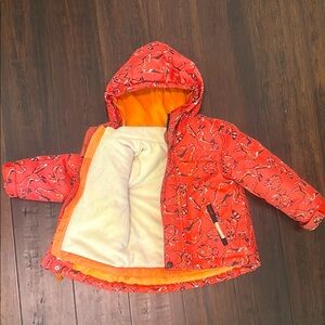 Orange Woodland Creature Coat - 2T